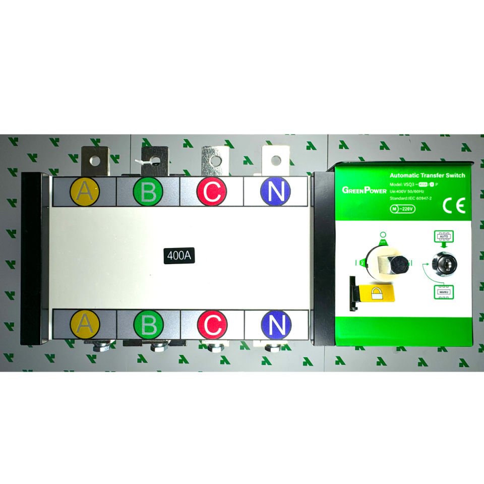 400A ATS GREEN POWER 4 KUTUP AUTOMATIC TRANSFER SWITCH