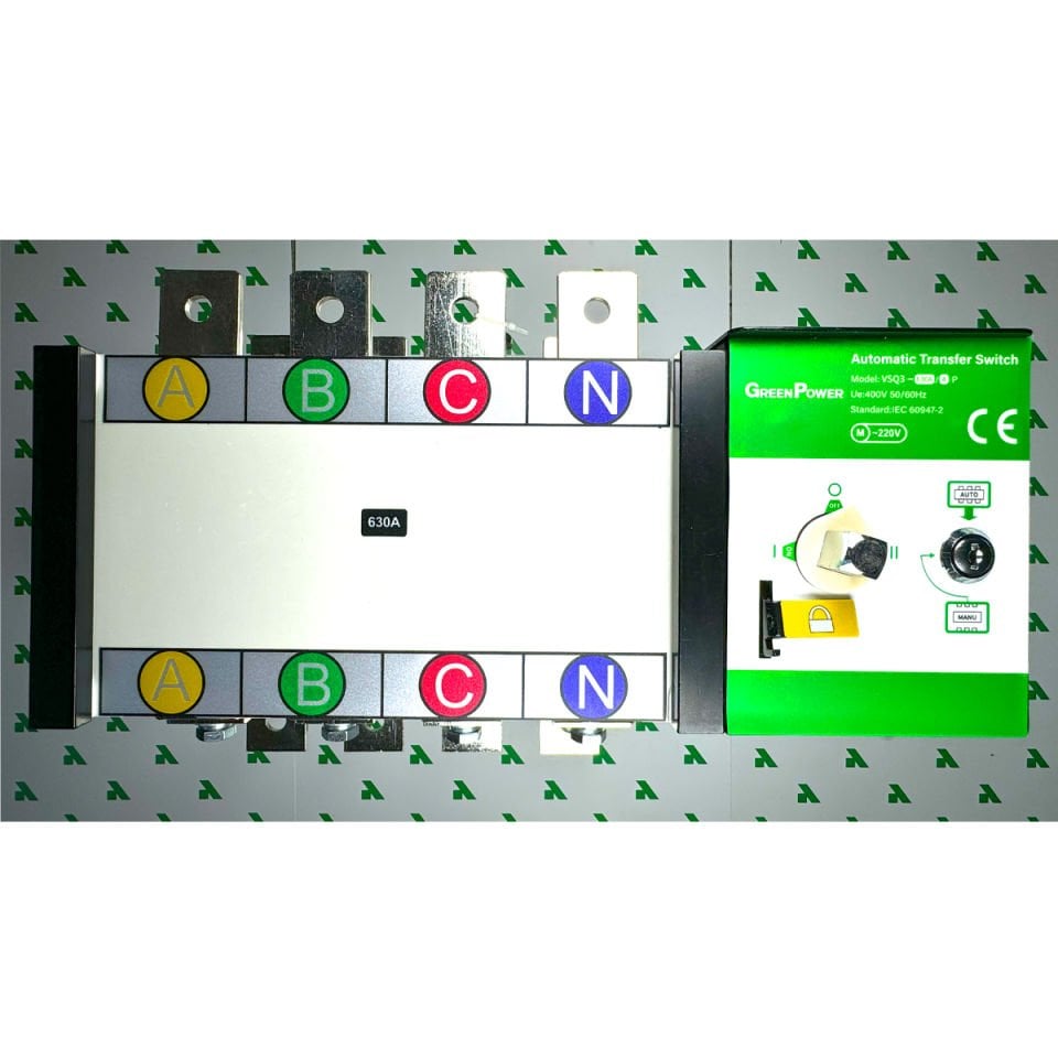 630A ATS GREEN POWER 4 KUTUP AUTOMATIC TRANSFER SWITCH