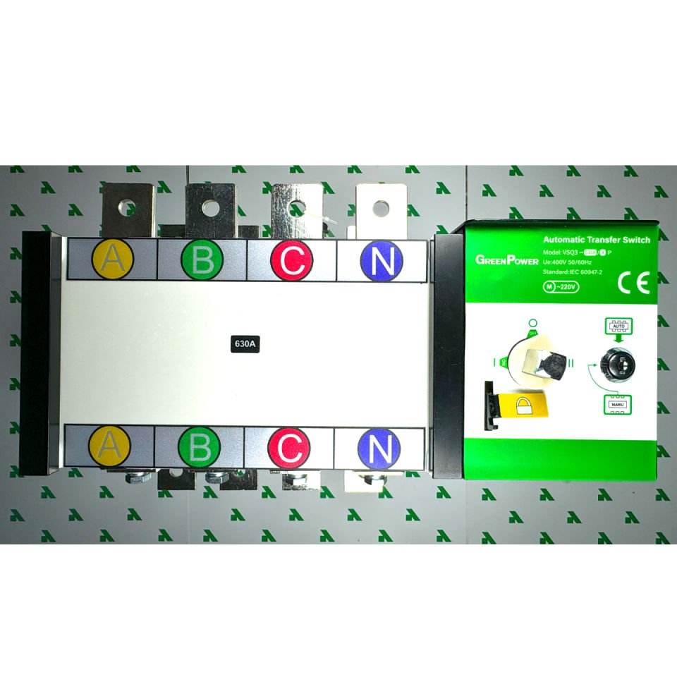 630A ATS GREEN POWER 4 KUTUP AUTOMATIC TRANSFER SWITCH