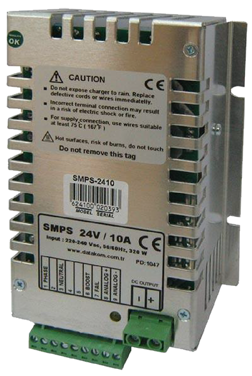 DATAKOM SMPS1210 12V 10A Akü Şarj Cihazı Metal Kasa