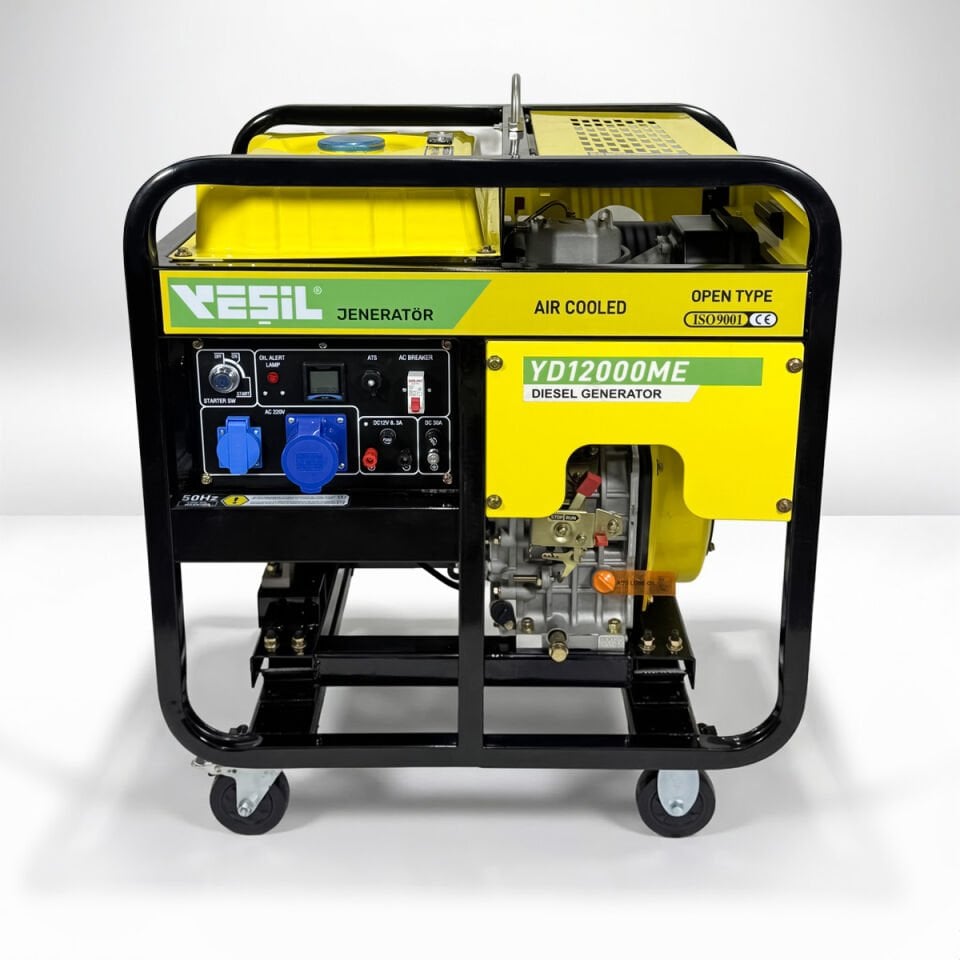 YD12000ME PORTATİF DİZEL JENERATÖR - 12 KVA MONOPHASE - Monofaze