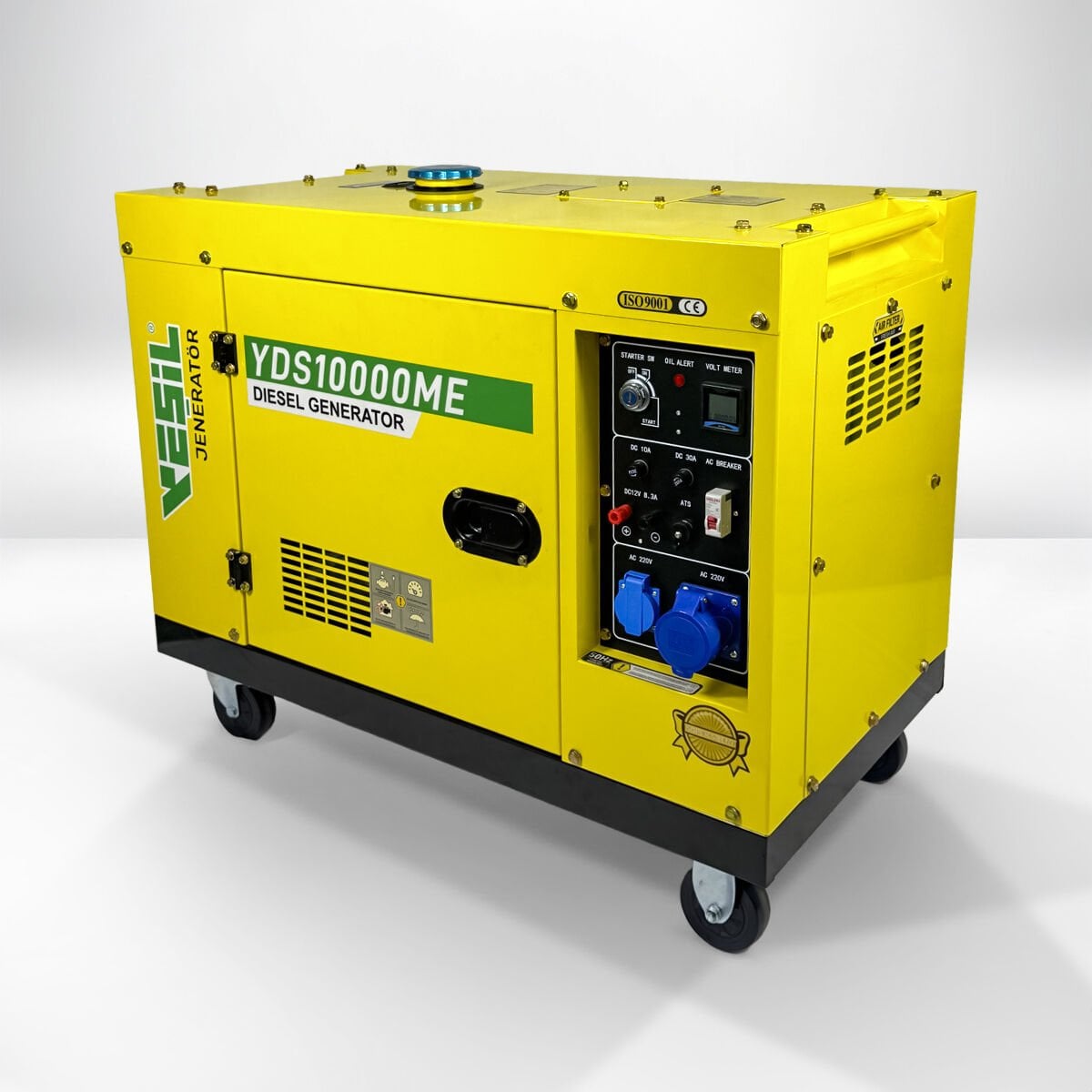 YDS10000ME KABİNLİ PORTATİF DİZEL JENERATÖR - 10 KVA MONOPHASE - Monofaze