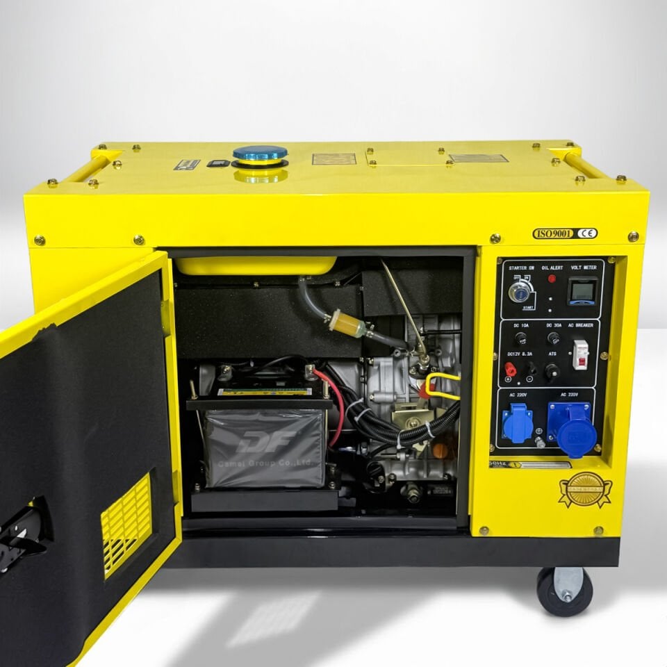 YDS10000ME KABİNLİ PORTATİF DİZEL JENERATÖR - 10 KVA MONOPHASE - Monofaze
