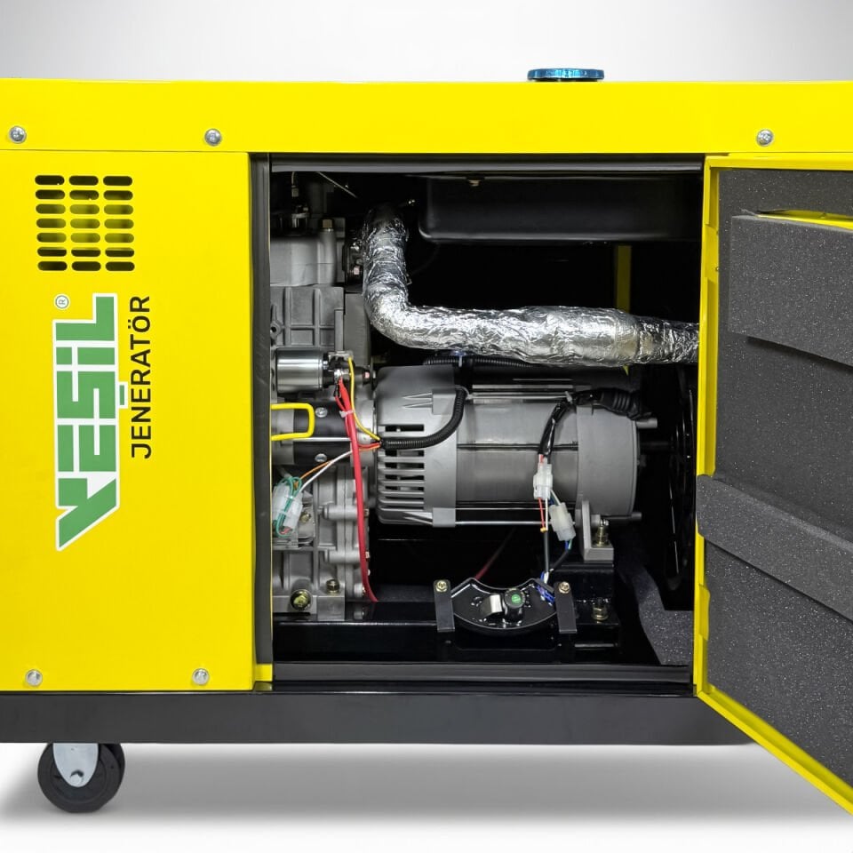 YDS12000ME KABİNLİ PORTATİF DİZEL JENERATÖR - 12 KVA MONOPHASE - Monofaze