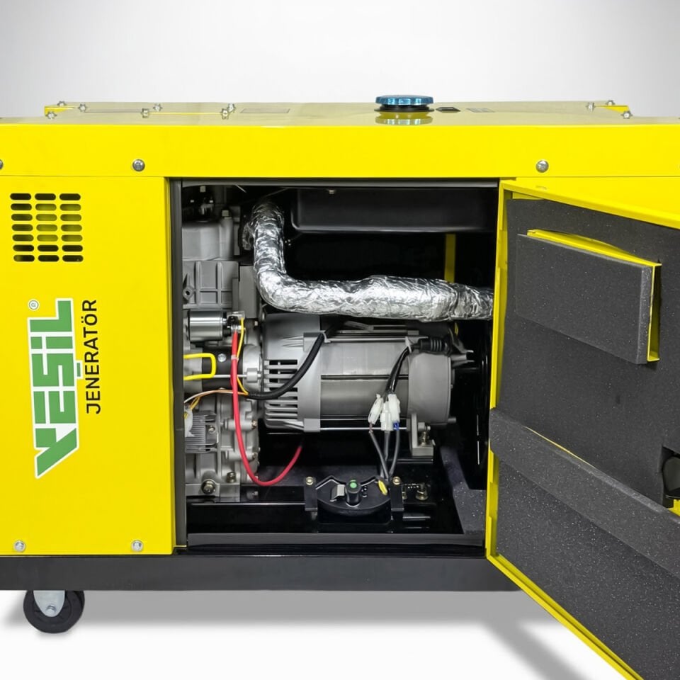 YDS12000TE KABİNLİ PORTATİF DİZEL JENERATÖR - 12 KVA TRIPHASE - Trifaze