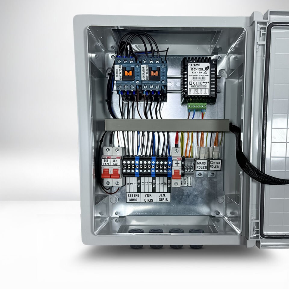 OTOMATİK TRANSFER PANOSU KOMPLE - ATS - 3 Kutuplu Trifaze
