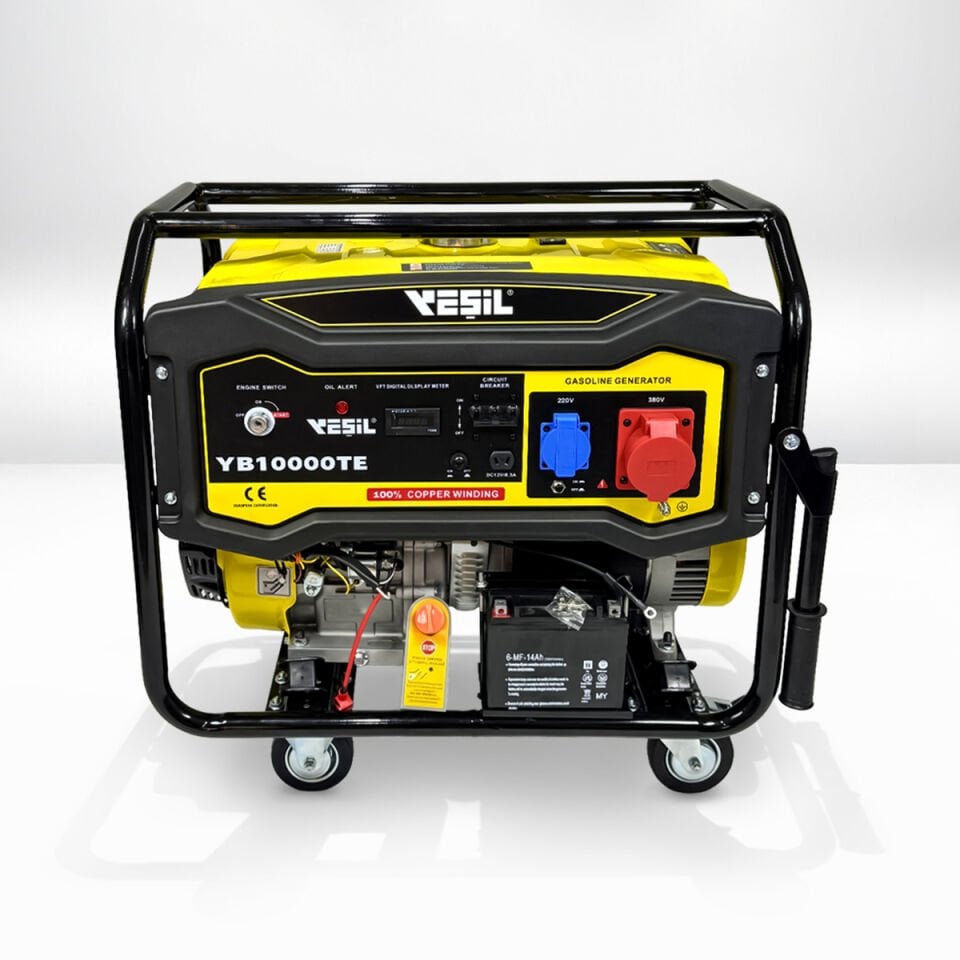 YB10000TE PORTATİF BENZİNLİ JENERATÖR - 10 KVA TRIPHASE - Trifaze