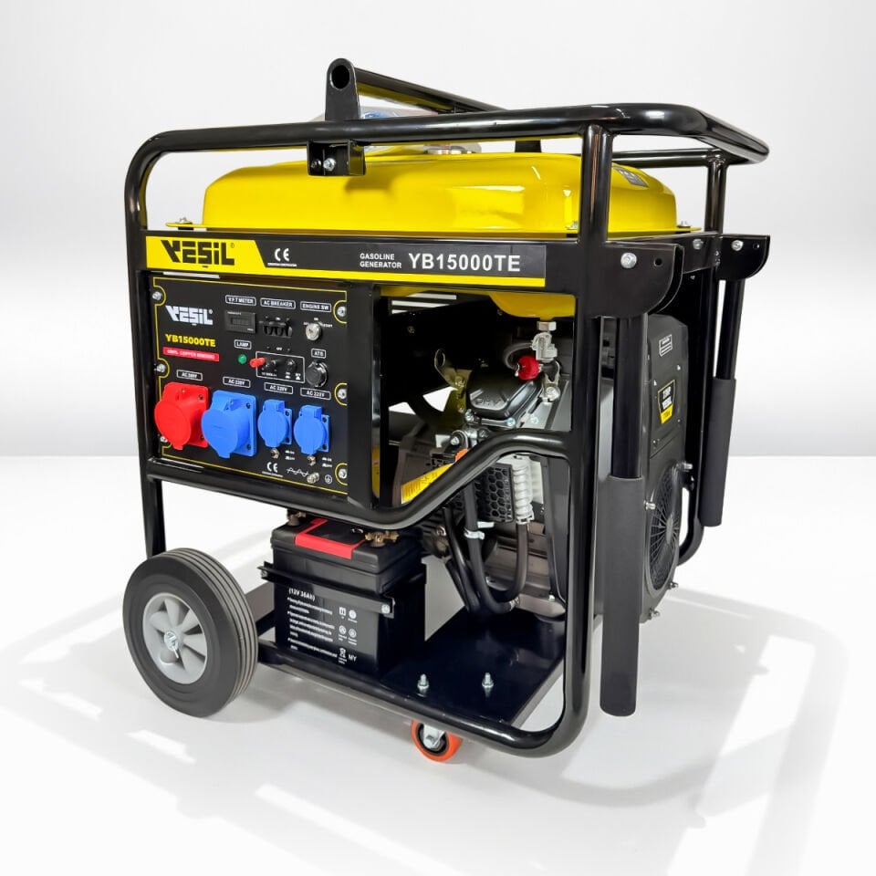 YB15000TE PORTATİF BENZİNLİ JENERATÖR - 15 KVA TRIPHASE - Trifaze