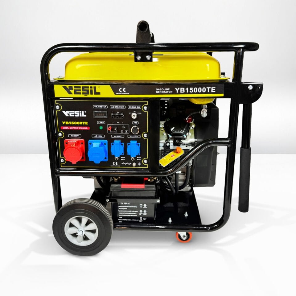 YB15000TE PORTATİF BENZİNLİ JENERATÖR - 15 KVA TRIPHASE - Trifaze