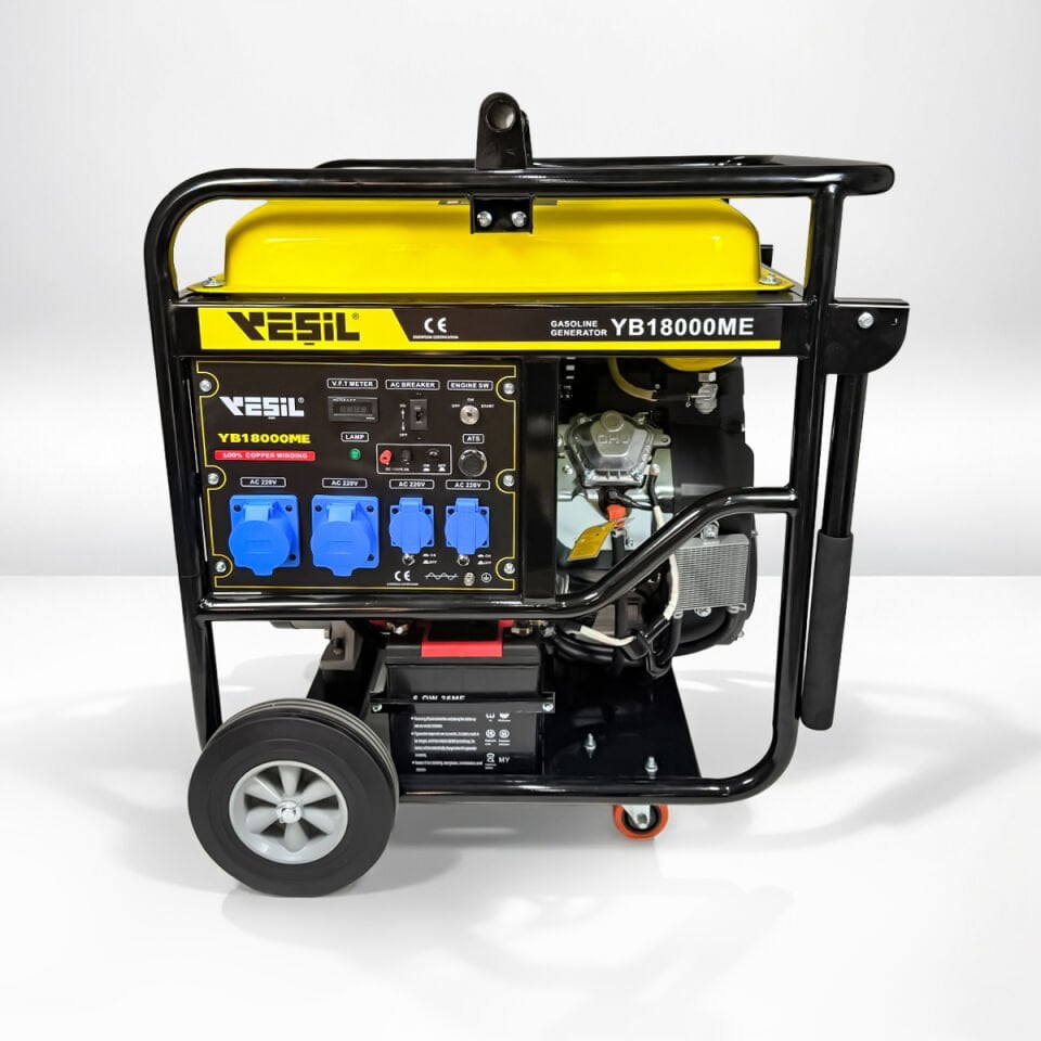 YB18000ME PORTATİF BENZİNLİ JENERATÖR - 18 KVA MONOPHASE - Monofaze