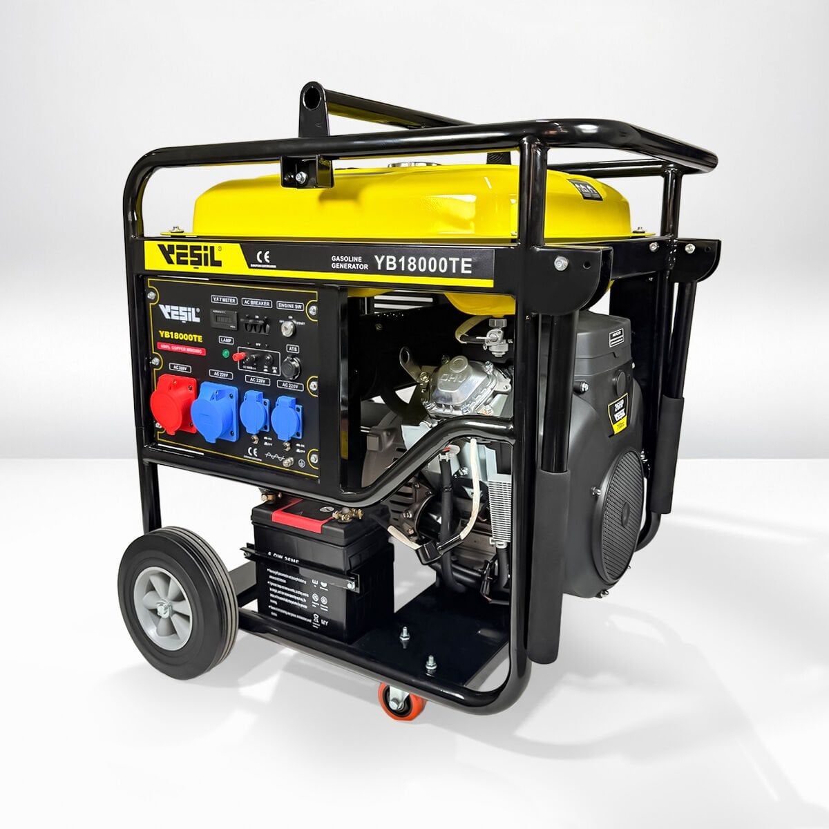 YB18000TE PORTATİF BENZİNLİ JENERATÖR - 18 KVA TRIPHASE - Trifaze