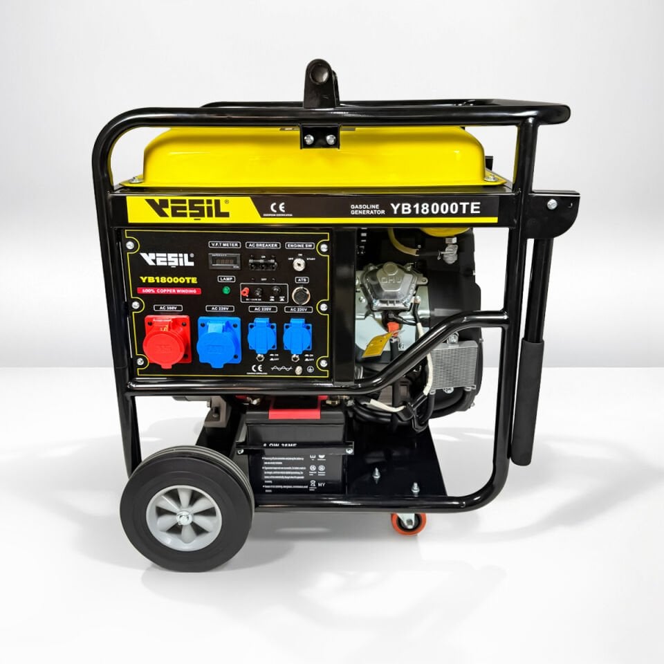 YB18000TE PORTATİF BENZİNLİ JENERATÖR - 18 KVA TRIPHASE - Trifaze